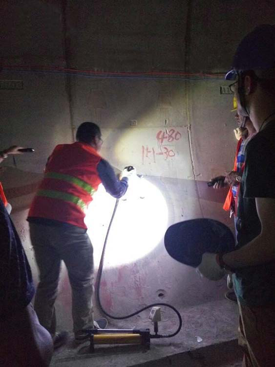 南京曼卡特免費給化學(xué)錨栓項目蘇州地鐵拉拔實驗