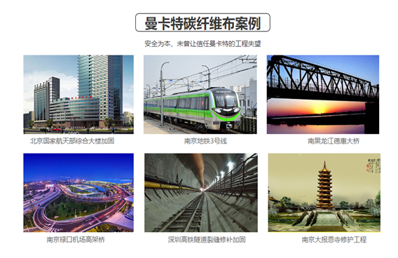 這些工程都在用曼卡特碳纖維布，您還等什么？