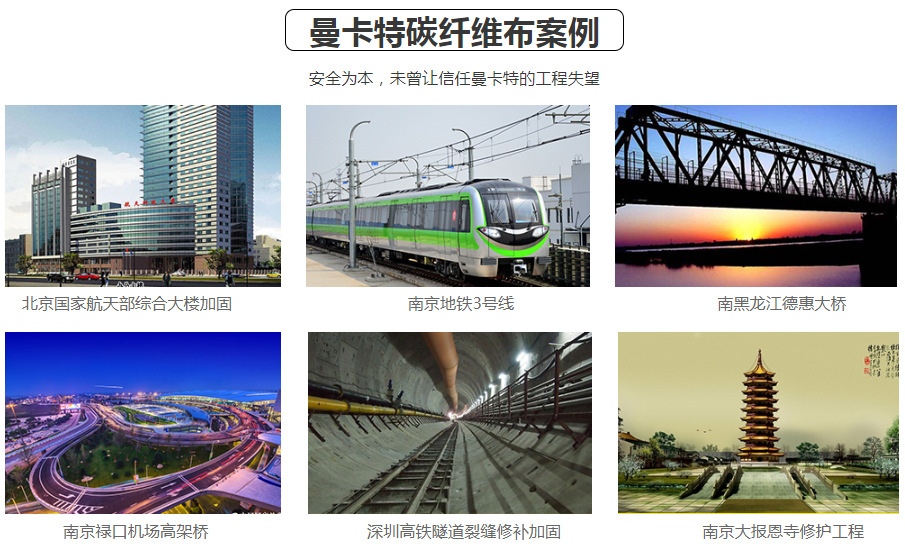 這些工程都在用曼卡特碳纖維布，你約嗎？