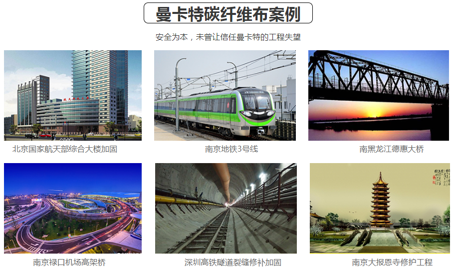 這些工程都在用曼卡特碳纖維布，您也約嗎？