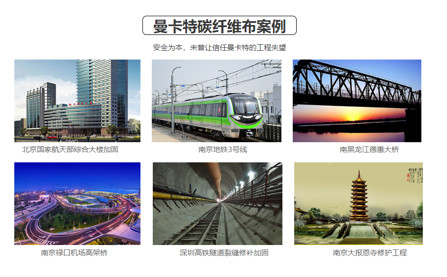 曼卡特碳纖維布參與過(guò)的工程，都成了背書(shū)！