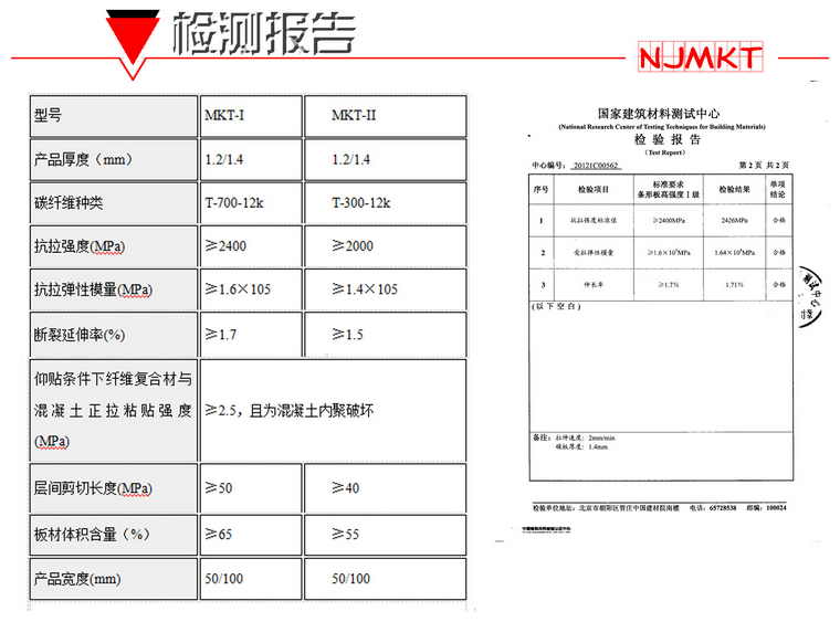 曼卡特碳纖維板檢測報(bào)告