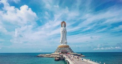 三亞南海觀音景區(qū)：水下粘貼碳纖維布，護(hù)佑碧海藍(lán)天